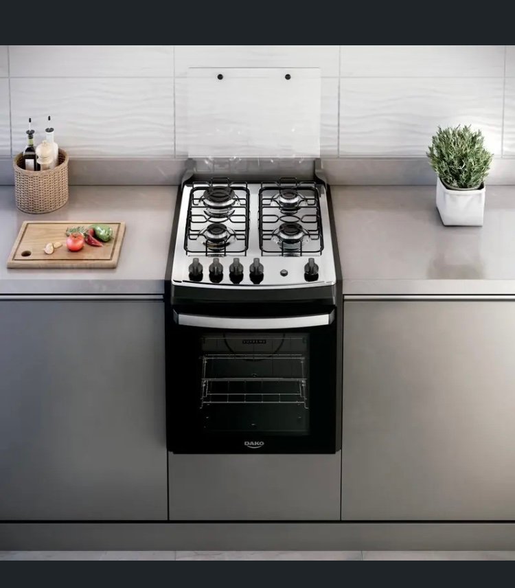 Fogão 4 Bocas Embutir Dako Inox