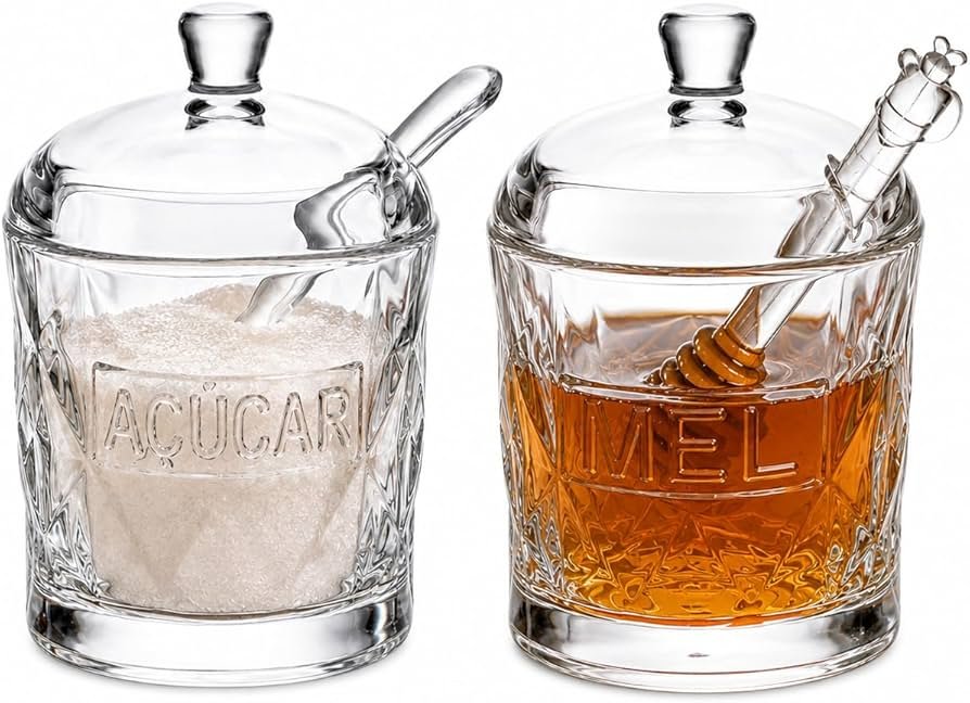 Kit açucareiro e meleiro