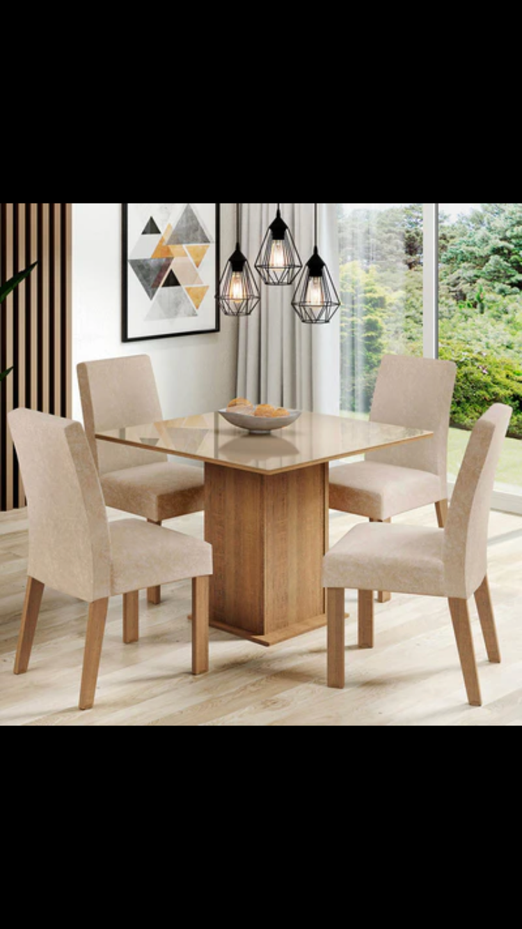 Mesa de jantar 4 cadeiras